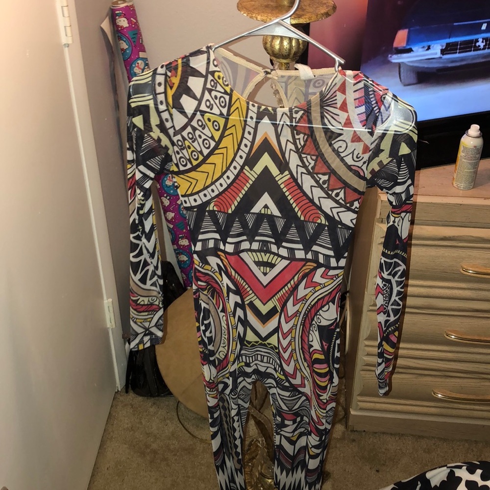 Multicolor one piece bodysuit